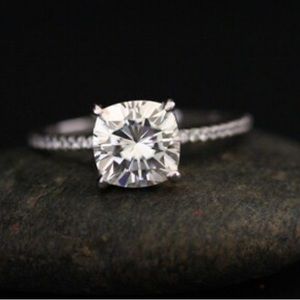 Moissanite Engagement Ring